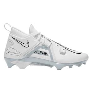 Nike Alpha Menace Pro 3 CT6649-109 White-Pure Platinum-Black Men's Football Cleats 8.5 US